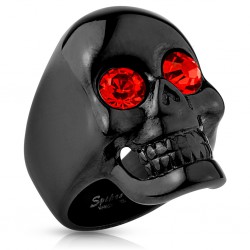 Bague gothique 35 - Black-line oeil rouge