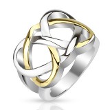 Bague gold-ip 28 - Lignes entrelacées A
