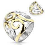 Bague gold-ip 29 - Lignes entrelacées B