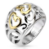 Bague gold-ip 31 - Coeurs