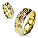 Bague gold-ip 37 - Centre gravé