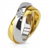 Bague gold-ip 44 - Deux anneaux