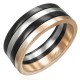 Bague PVD 07 - Alternance de couleurs