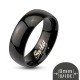 Bague PVD 10 - Simple noire