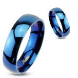Bague PVD 11 - Simple bleue