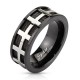 Bague PVD 47 - Centre gris cables noirs
