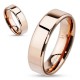 Bague PVD 54 - Simple gold-ip rose