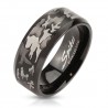 Bague PVD 74 - Black-line camouflage