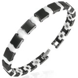 Bracelet céramique 03 - Petit noir et petit blanc