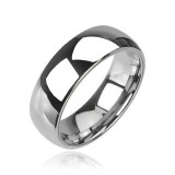 Bague en tungstène 01 - Grise facettes
