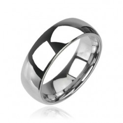 Bague en tungstène 01 - Grise facettes