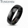 Bague en tungstène 09 - Simple noire