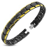 Bracelet céramique 25 - Jaune et noir