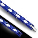Bracelet céramique 29 - Bleu et blanc