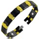 Bracelet céramique 30 - Jaune et noir