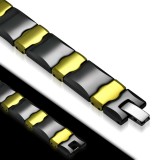 Bracelet céramique 30 - Jaune et noir