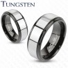 Bague en tungstène 25 - Noire et grise