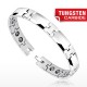 Bracelet en tungstène 01 - Argenté