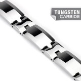 Bracelet en tungstène 01 - Argenté