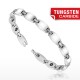 Bracelet en tungstène 09 - Fin argenté