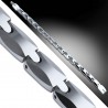 Bracelet en tungstène 18 - Fin argenté