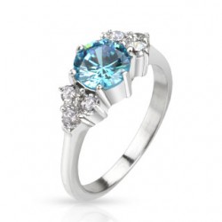 Bague zircone rond bleu-clair (29)