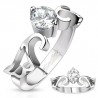 Bague zircone avec des ailes (34)