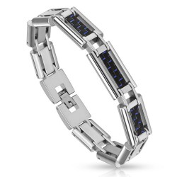 Bracelet en acier 35 - Fibre de carbone