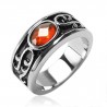 Bague zircone rouge motifs celtiques (54)