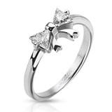 Bague zircone noeud papillon (81)