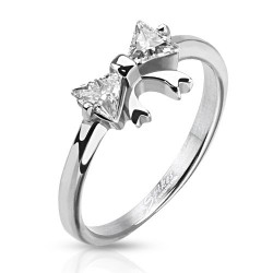 Bague zircone noeud papillon (81)
