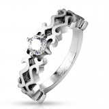 Bague masuline zircone transparent (90)