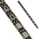 Bracelet en acier 71 - Black-line lignes Grecques