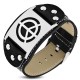 Bracelet vinyle symbole peace and love (02)