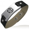 Bracelet vinyle 16 - Peace and love