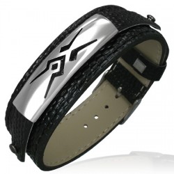 Bracelet vinyle 17 - Motif tribal