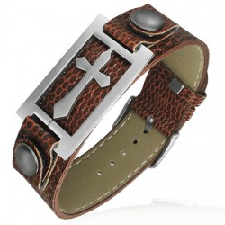 Bracelet vinyle 18 - Croix