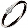 Bracelet fermeture magnétique 01 - Noir et blanc