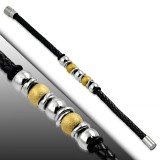 Bracelet fermeture magnétique 08 - Perles jaune set argentées