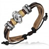 Bracelet en cuir deluxe 27 - Crâne