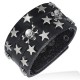 Bracelet gothique 02 - Têtes de mort avec étoiles