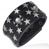 Bracelet gothique 02 - Têtes de mort avec étoiles