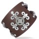 Bracelet gothique 15 - Brun avec croix