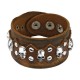 Bracelet gothique 16 - Marron avec cranes