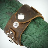 Bracelet gothique 16 - Marron avec cranes