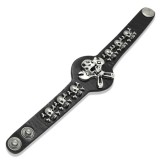 Bracelet gothique 46 - Tête de mort mécano