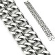 Bracelet acier chaine 08 - Double acier