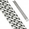 Bracelet acier chaine 08 - Double acier