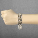 Bracelet acier chaine 08 - Double acier