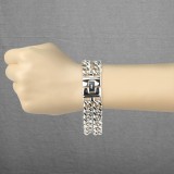 Bracelet acier chaine 08 - Double acier